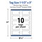 Avery Printable Rectangle Price Tags, Sure Feed Technology, 1-1/2" x 3", Glossy White Cardstock, Print-to-The-Edge, Laser/Inkjet Printable, 100 Total